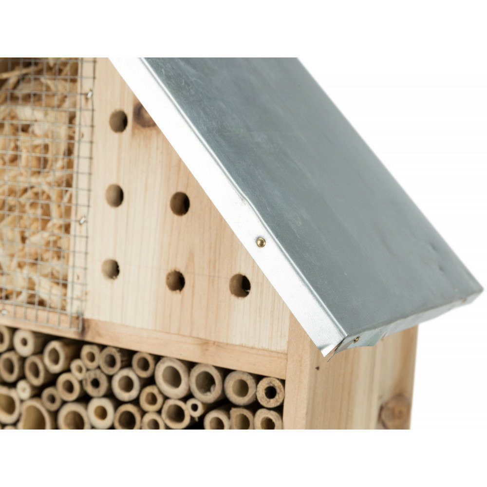 Hôtel pour insectes xl, 29 x 9.5 x hauteur 49 cm, insectes