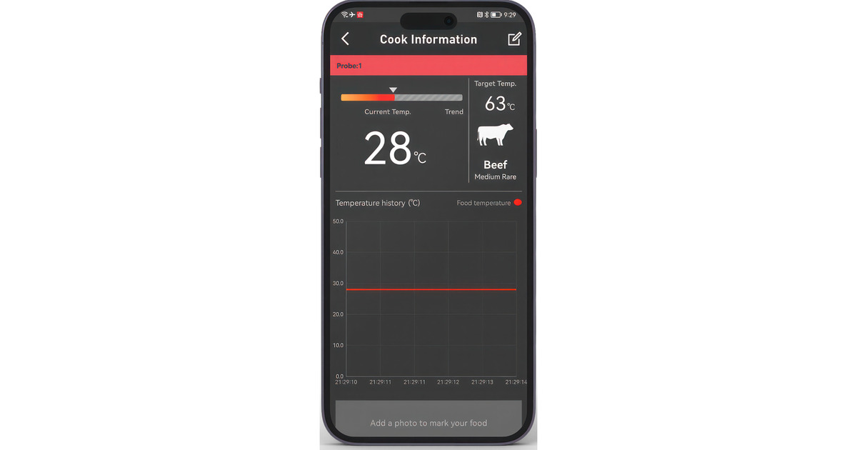 HerQsEasyBBQ thermometer  (Bluetooth, herQs app)