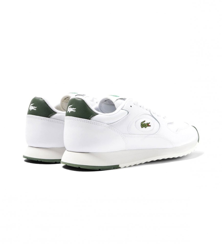 Tênis Lacoste Linetrack de couro branco