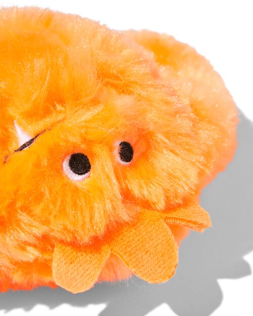 monstre en peluche orange