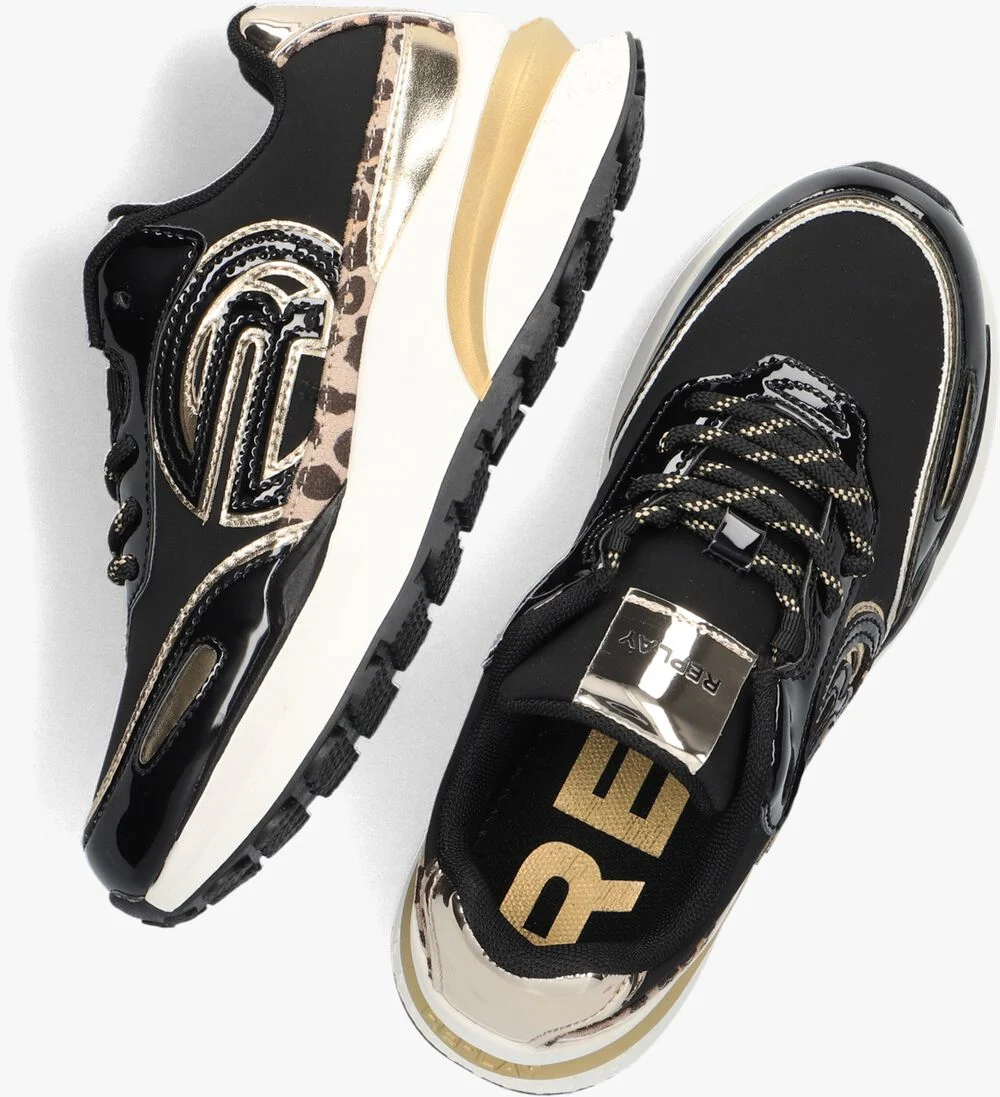 REPLAY gouden replay lage sneakers athena jr