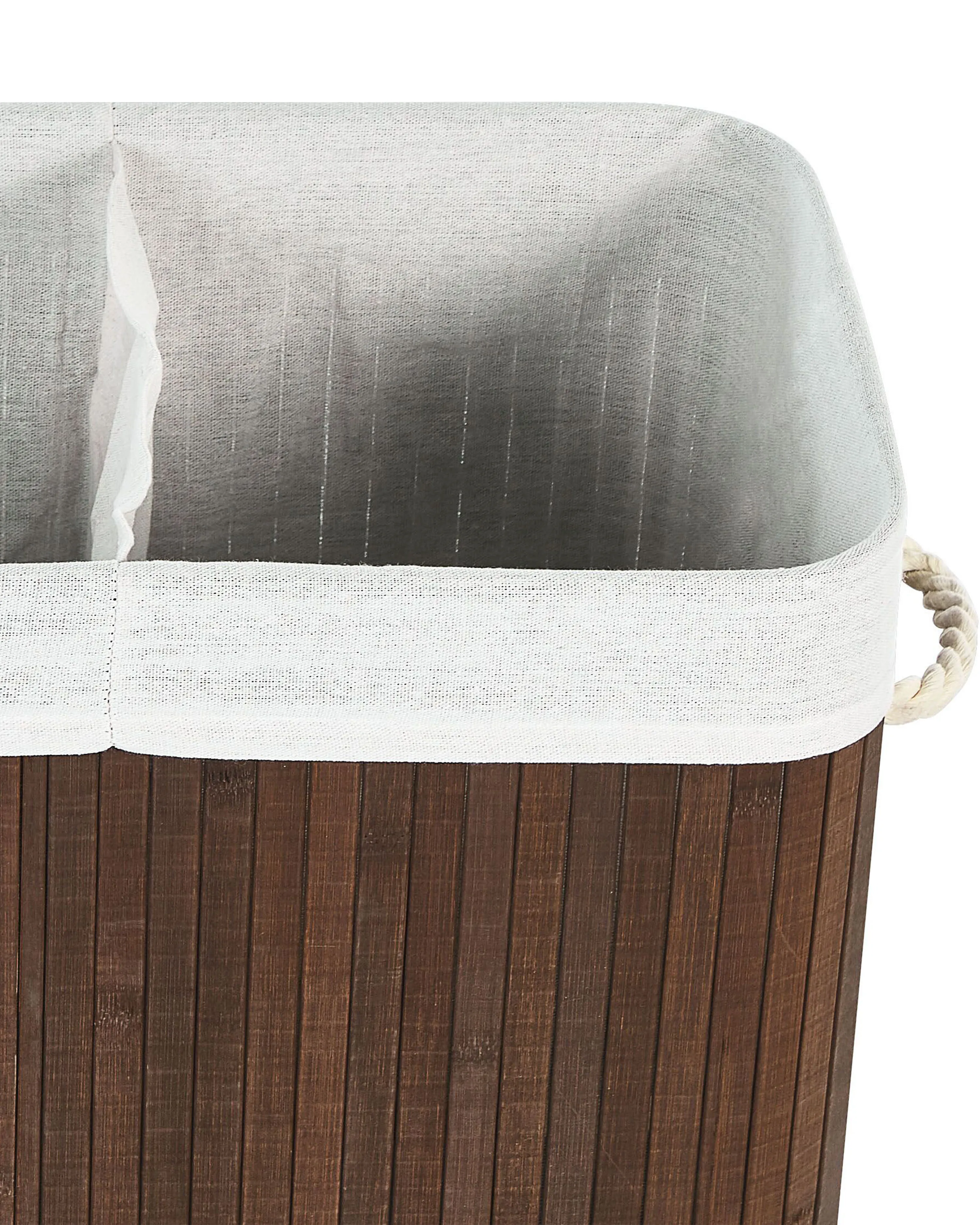 Mand KANDY Bamboehout Donkerbruin 72 L