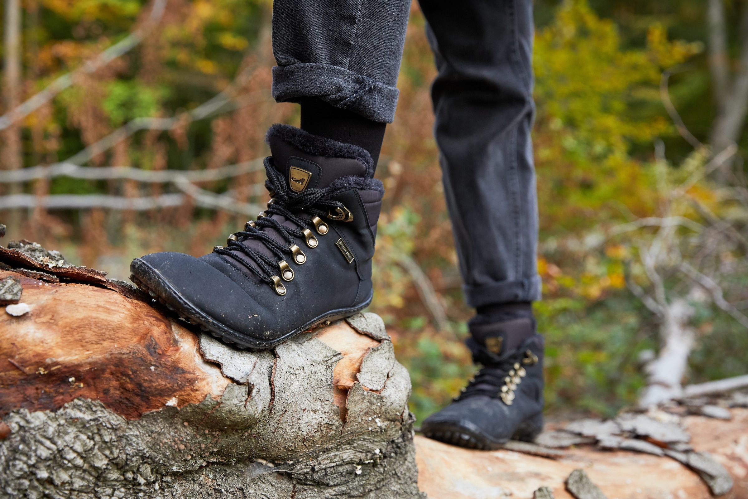 Leguano Barfussschuh »HUSKY«  , Bequemschuh, Komfortschuh, Flats, Schnürboots, einzigartig flexibel