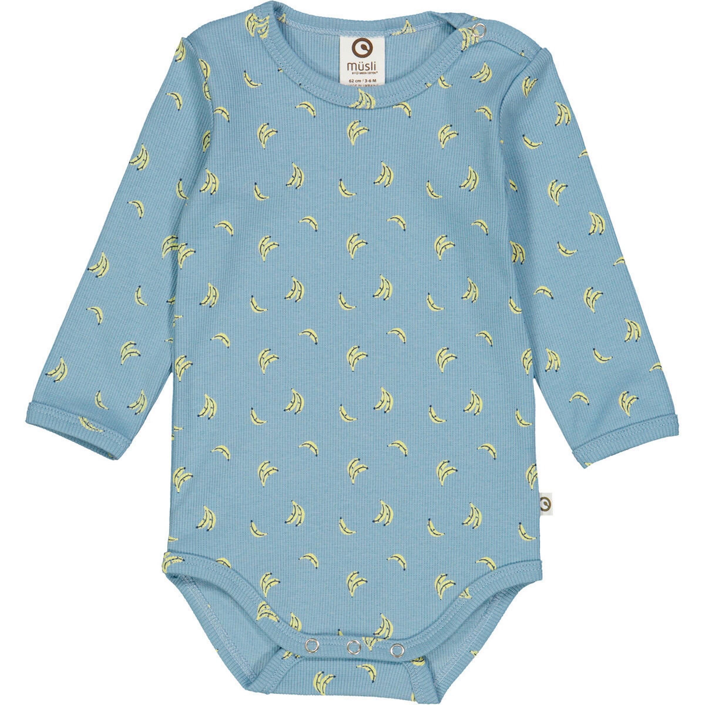 Müsli Langarmbody Ocean/ Corn/ nblue