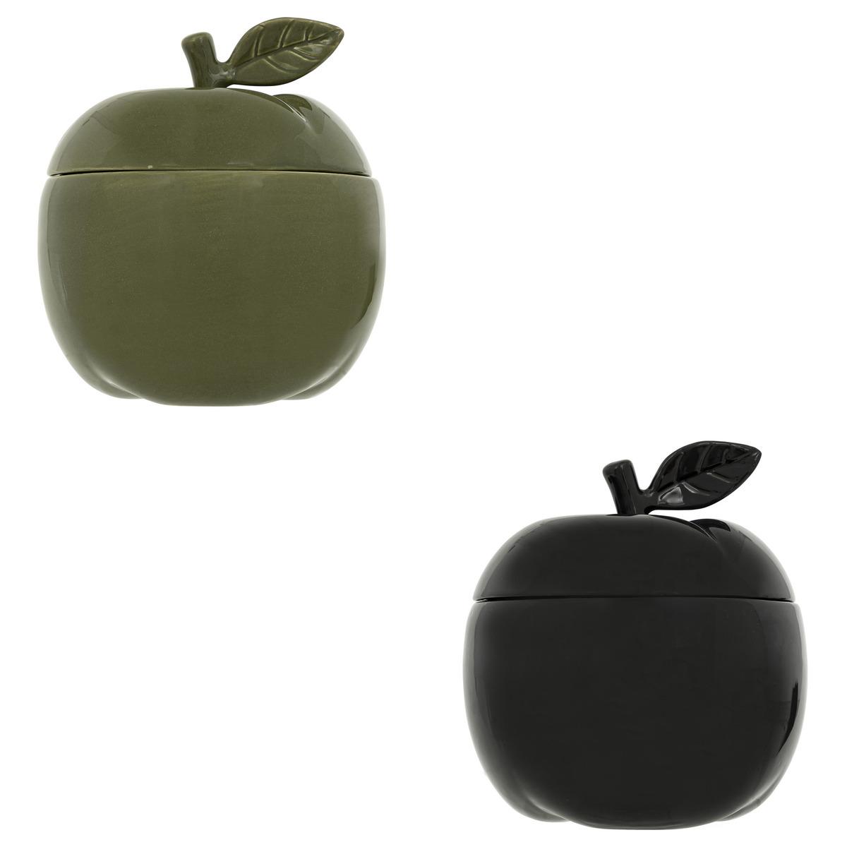 BOITE FORME POMME FAMILY CORNER CERAMIQUE D.17.5CM