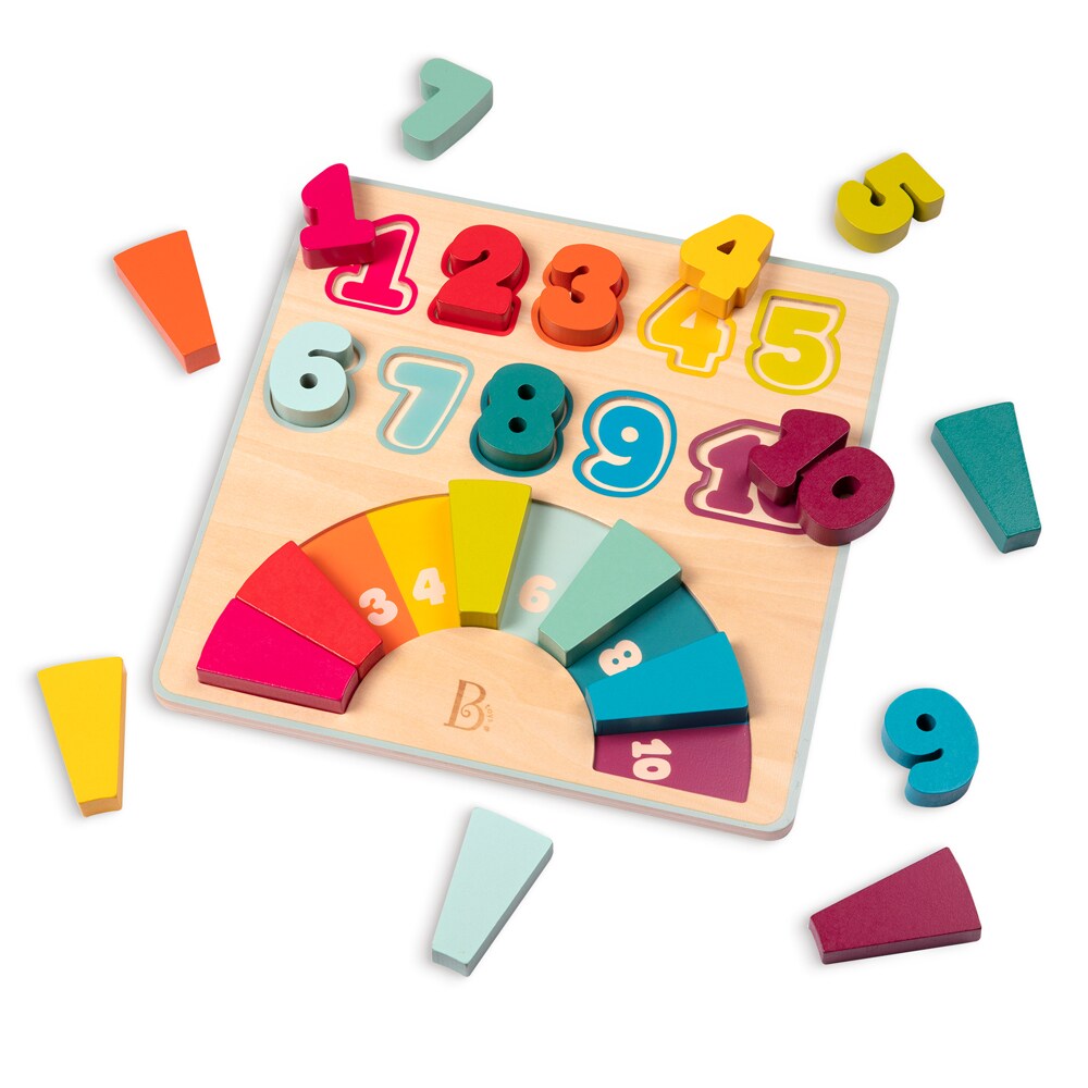 B.TOYS B. Counting Rainbows - Regenbogen Zahlenpuzzle aus Holz 20-teilig