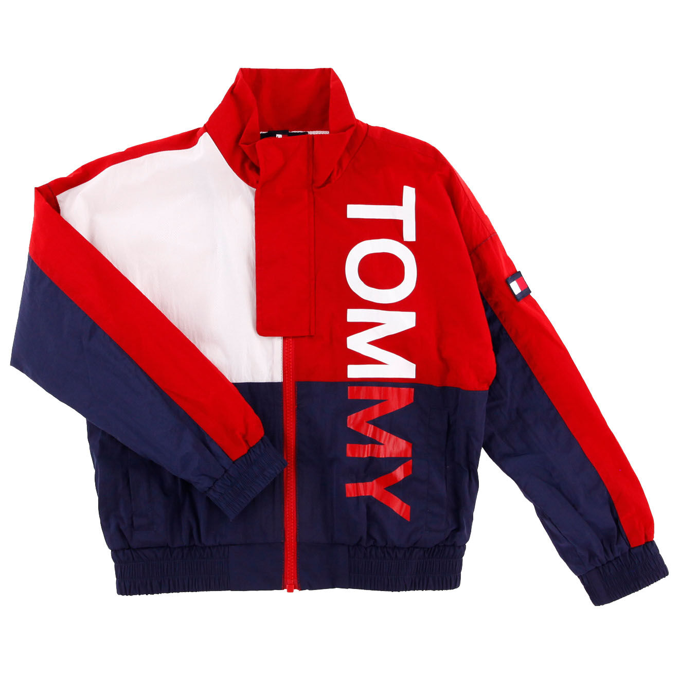 Tommy Hilfiger Blouson coupe-vent colorblock rouge/blanc/marine
