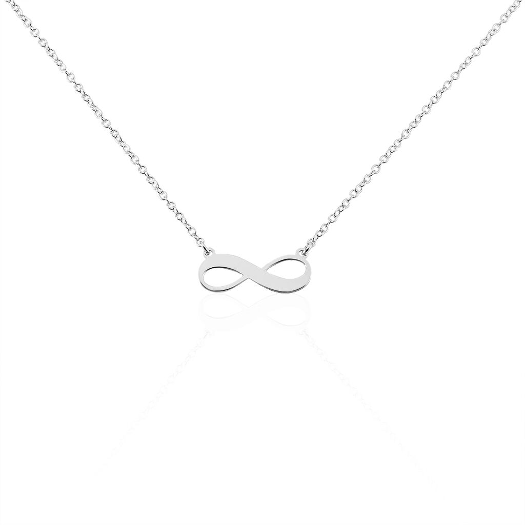 Collier Abelae Argent Blanc