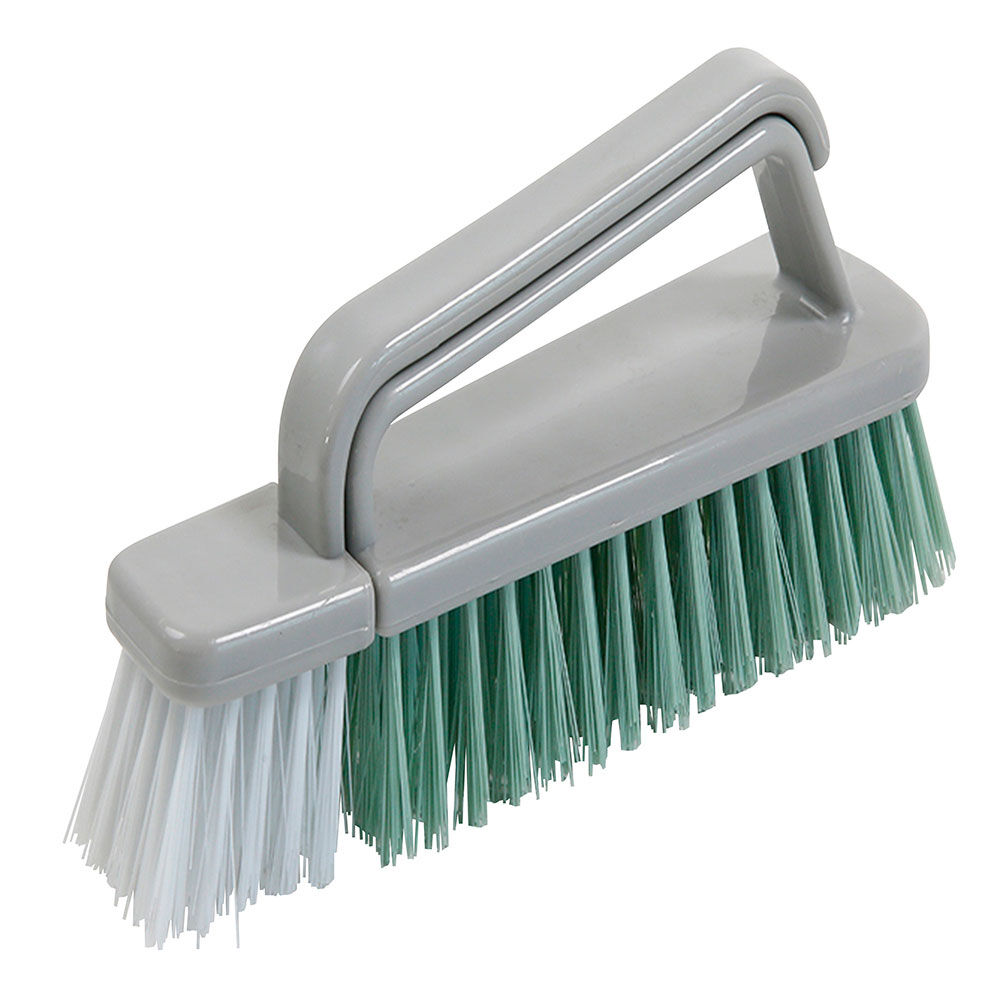 Brosse 2en1 Homclean poils souples et durs grise