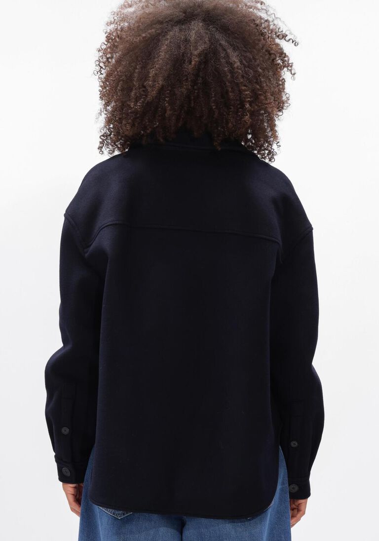 donkerblauwe closed  shacket