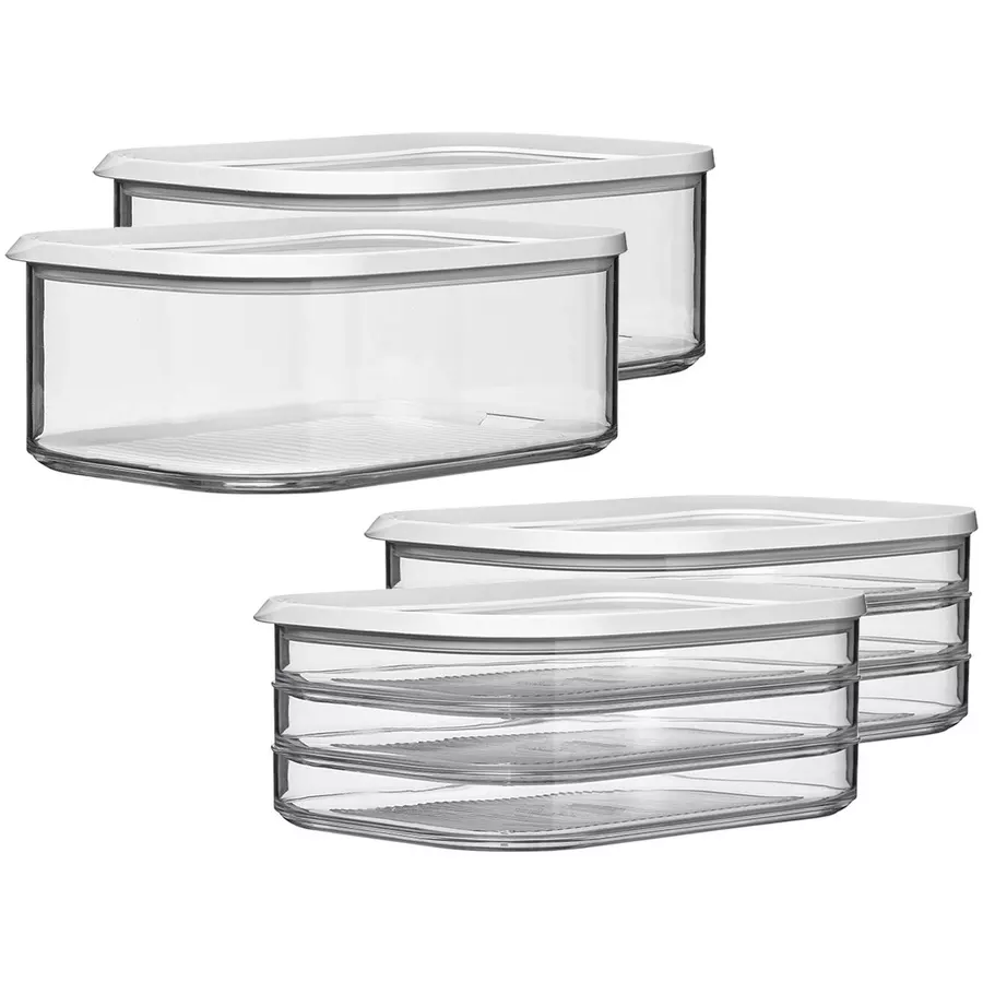 Mepal Aufschnittdosen Modula 4er Set weiß