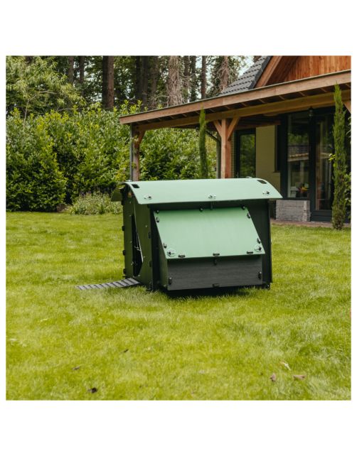 Nestera Kunststof Kippenhok Op Voetjes - Kippenhok - 139x114x78 cm Groen Zwart Large