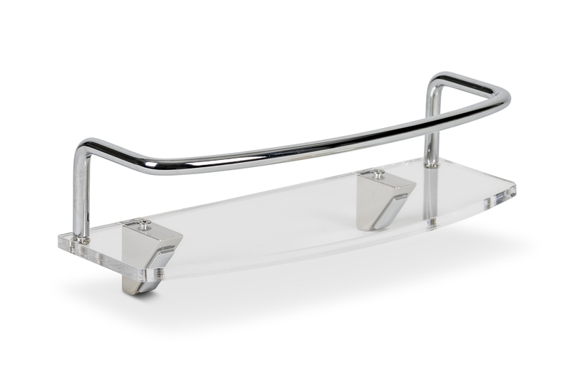 Transparente Ablage - 240 x 90 x 90 mm