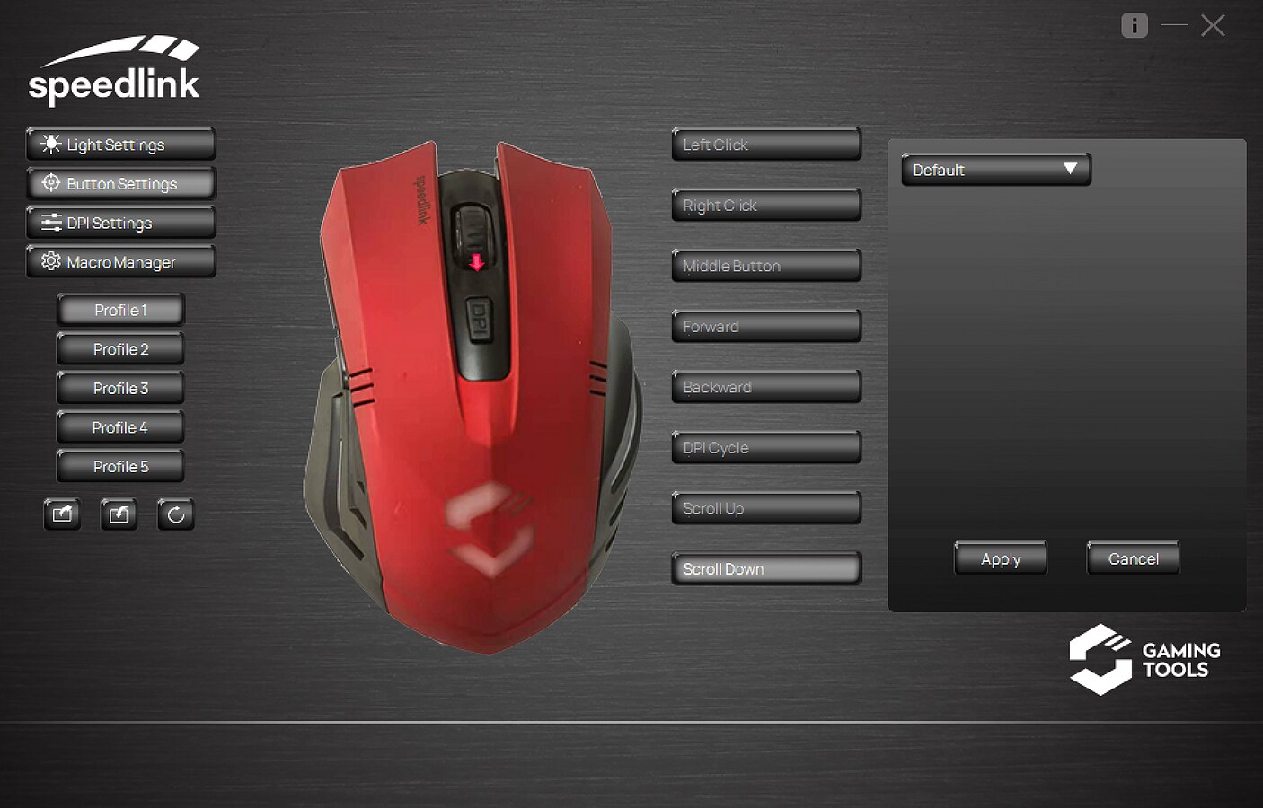 SPEEDLINK FORTUS RGB Gaming Mouse - Wireless, black