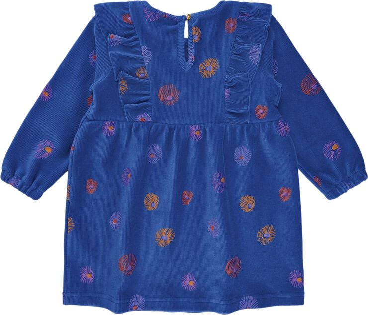 Soft Gallery SGBELEANOR VELVET FLOWER DRESS True blue