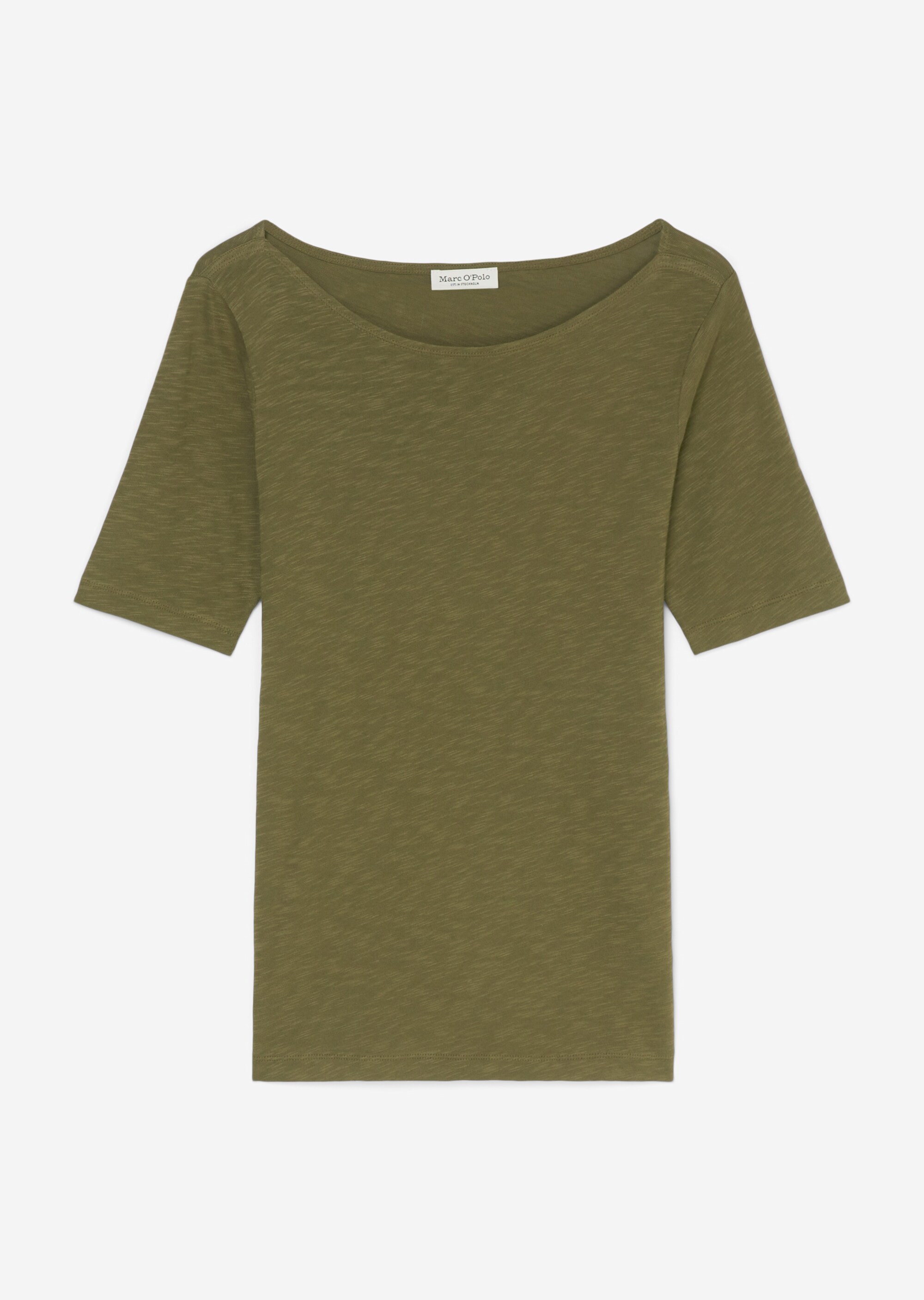 U-Boot-T-Shirt regularaus softem Slub-Jersey