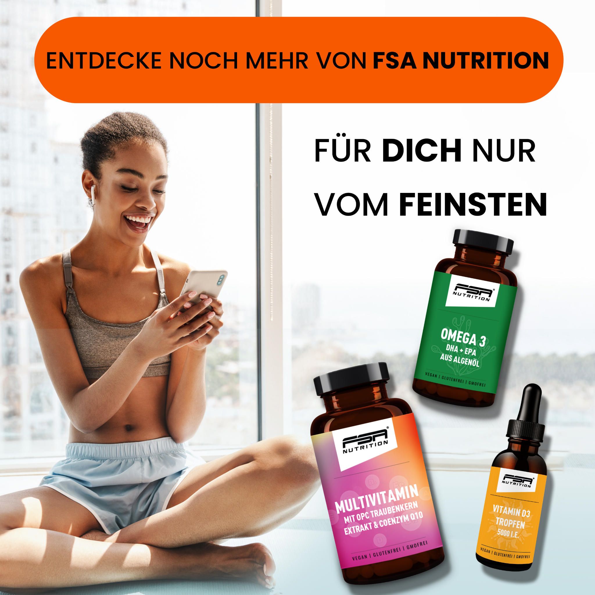 FSA NUTRITION Ashwagandha KSM-66 im Glas