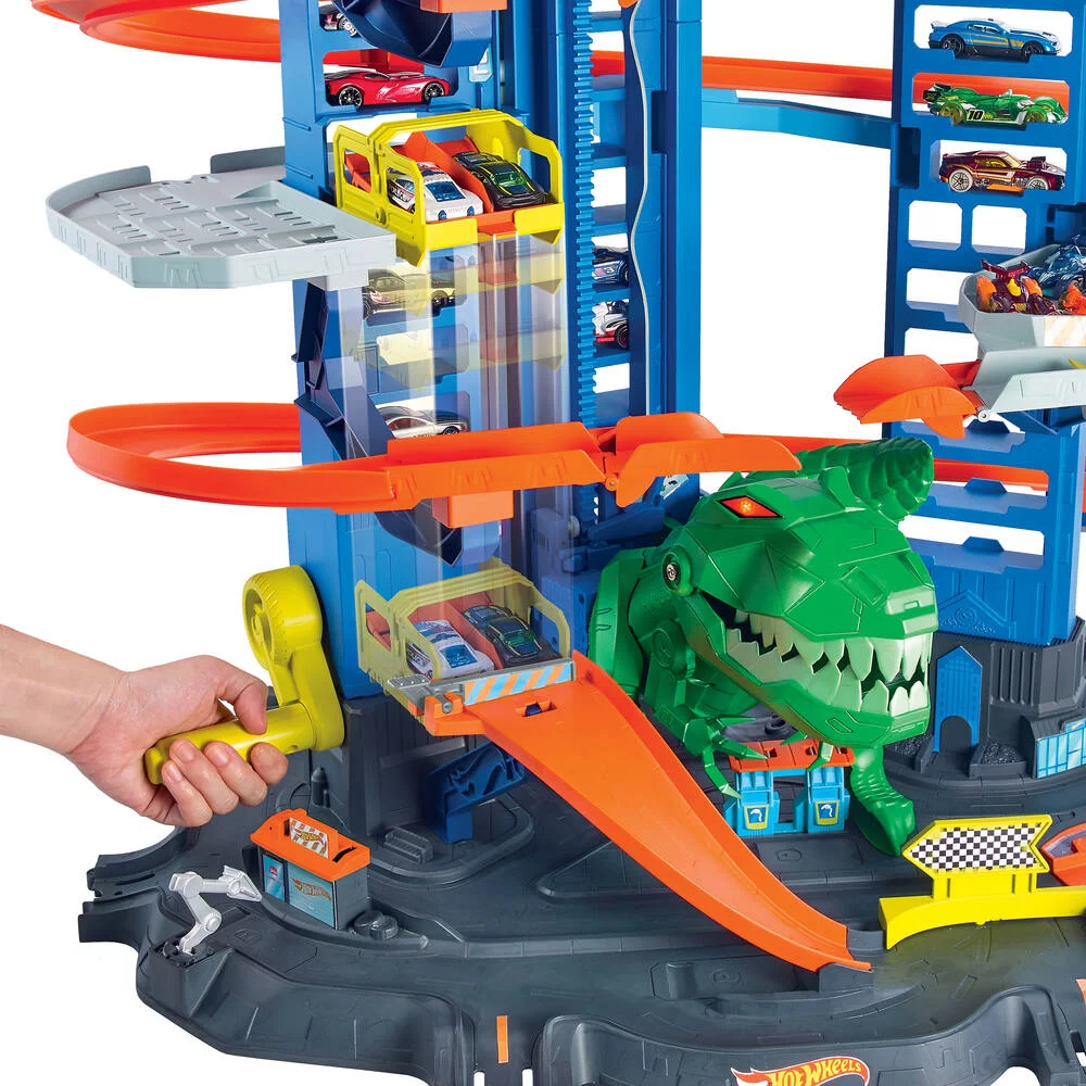 HOT WHEELS - SUPER DINO ROBOT GARAGE