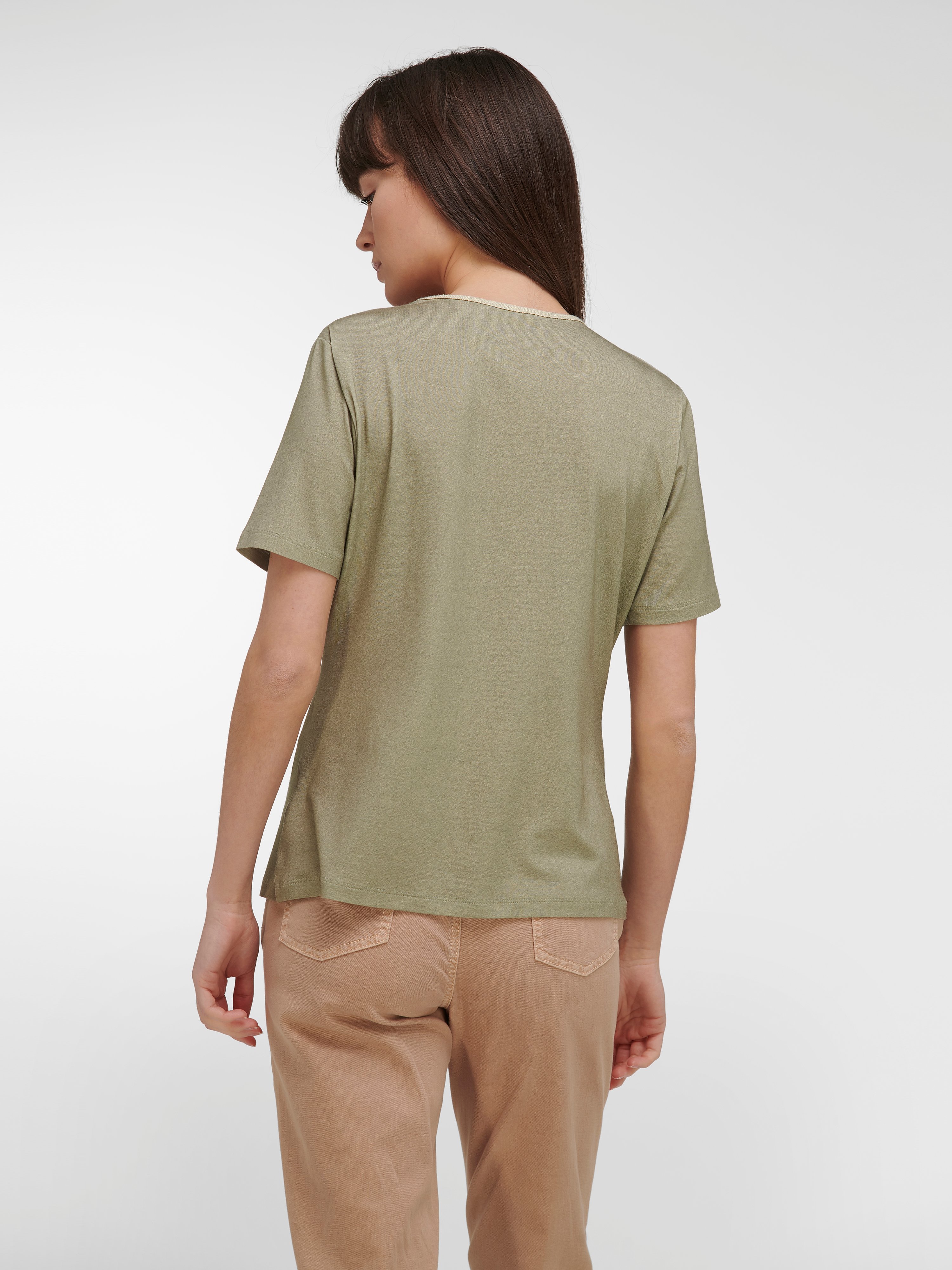Rundhals-Shirt mit 1/2-Arm