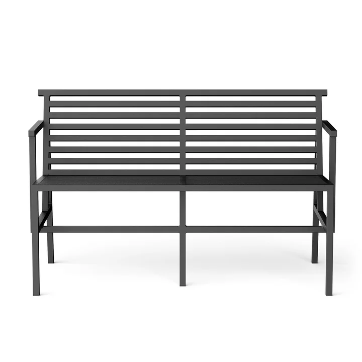 NINE - 19 Outdoors Dining Gartenbank 125 x 75 cm, schwarz (RAL 9011)