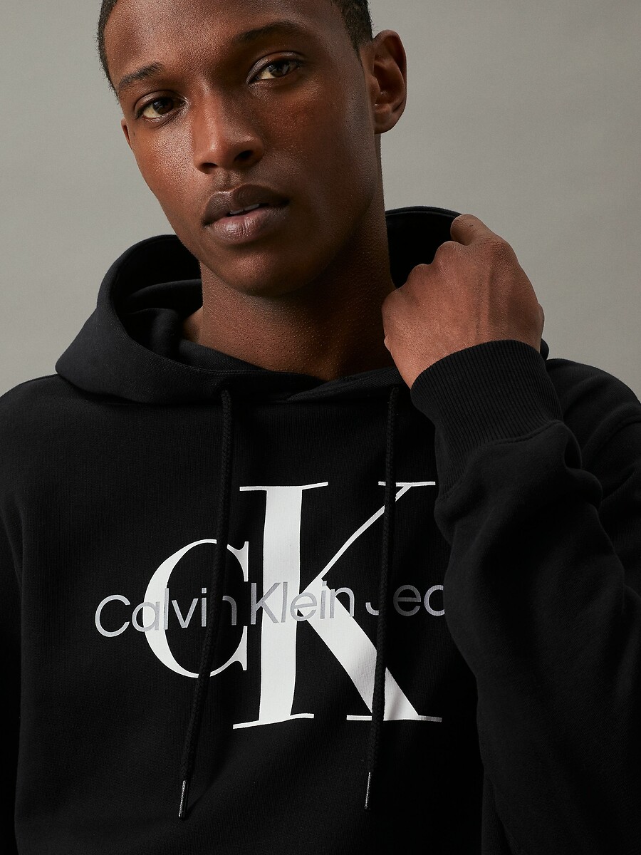 CALVIN KLEIN JEANS<br>Moletom com Capuz e Monograma Core