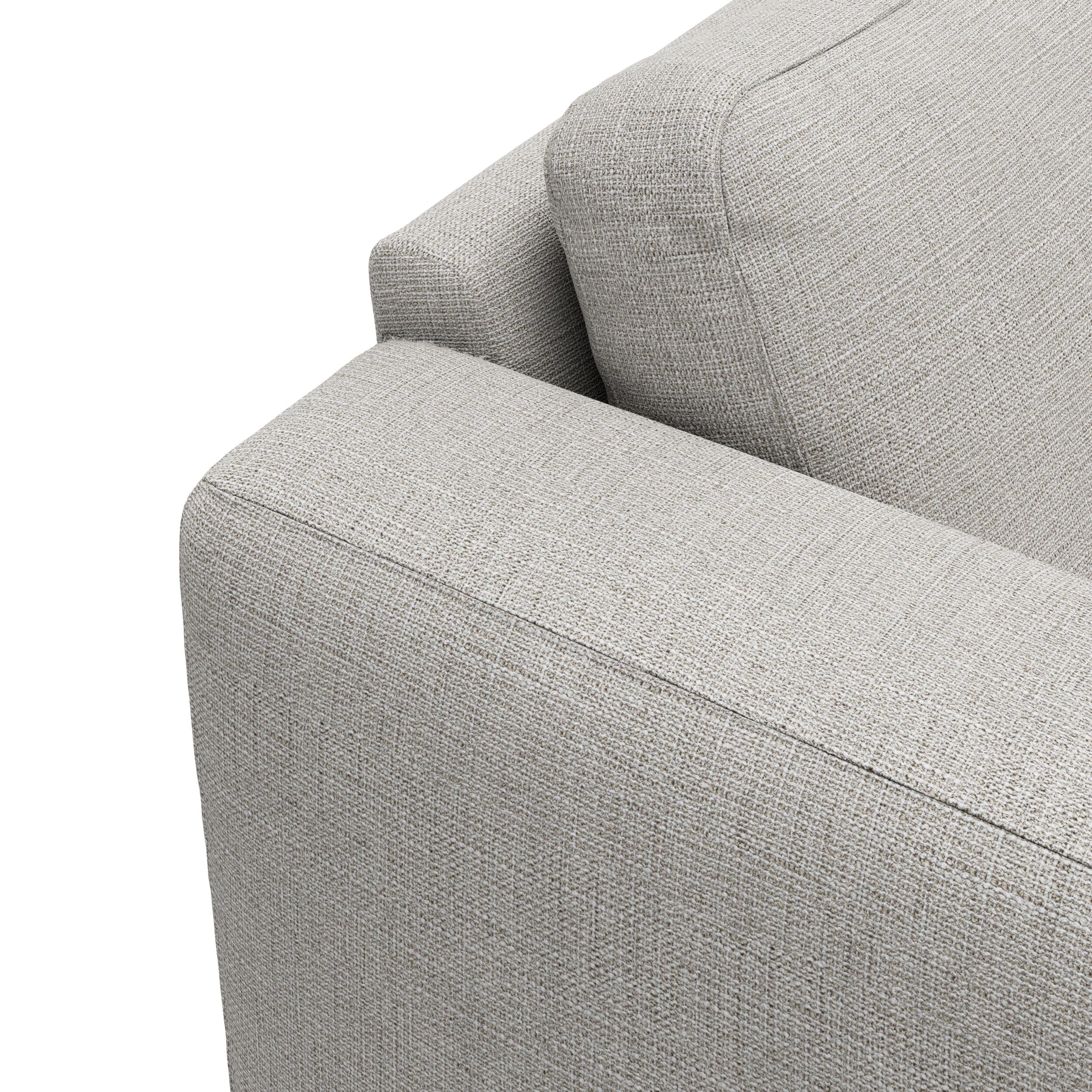 Lean højrevendt sofa med chaiselong