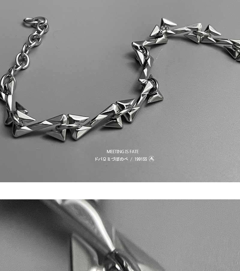 Elnge - Geometrische roestvrijstalen armband