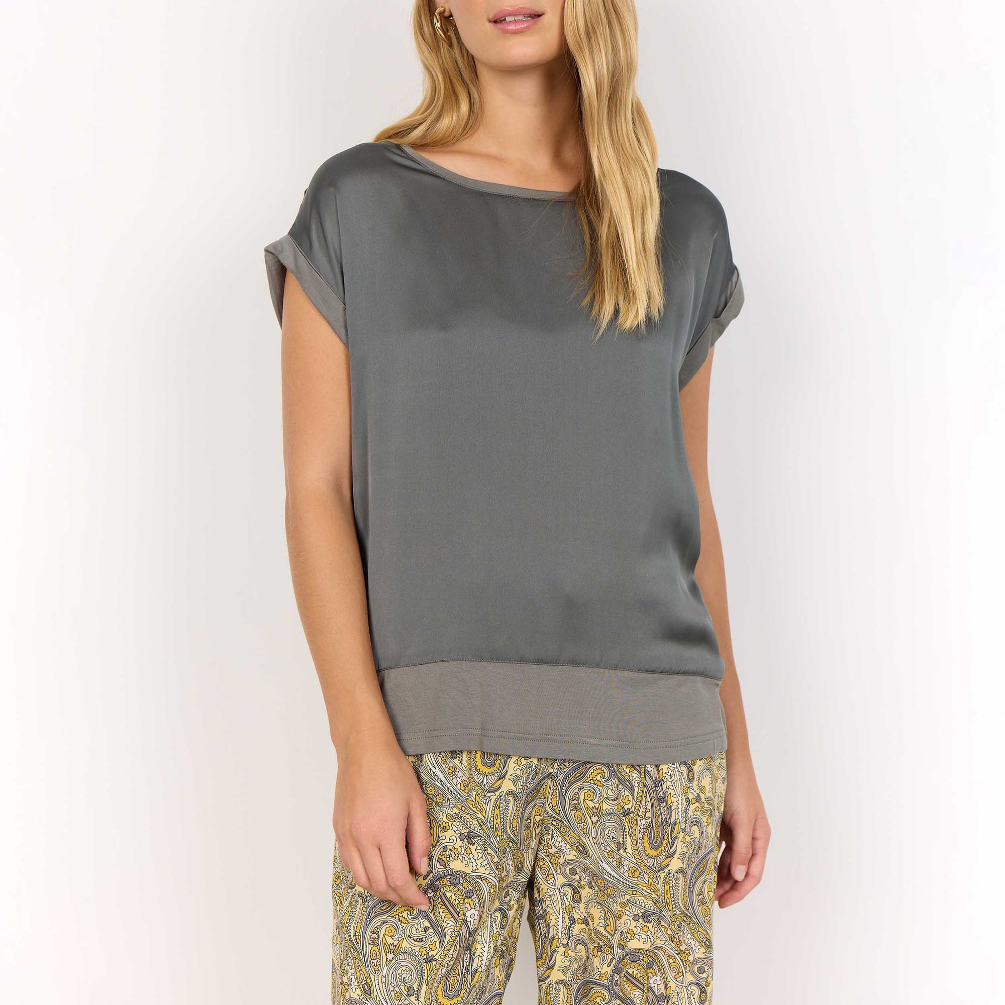 T-shirt Femme kaki