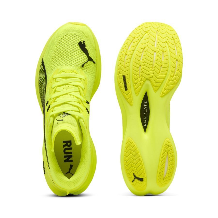 PUMA Chaussures de Running Deviate Nitro 3 - Jaune/Noir