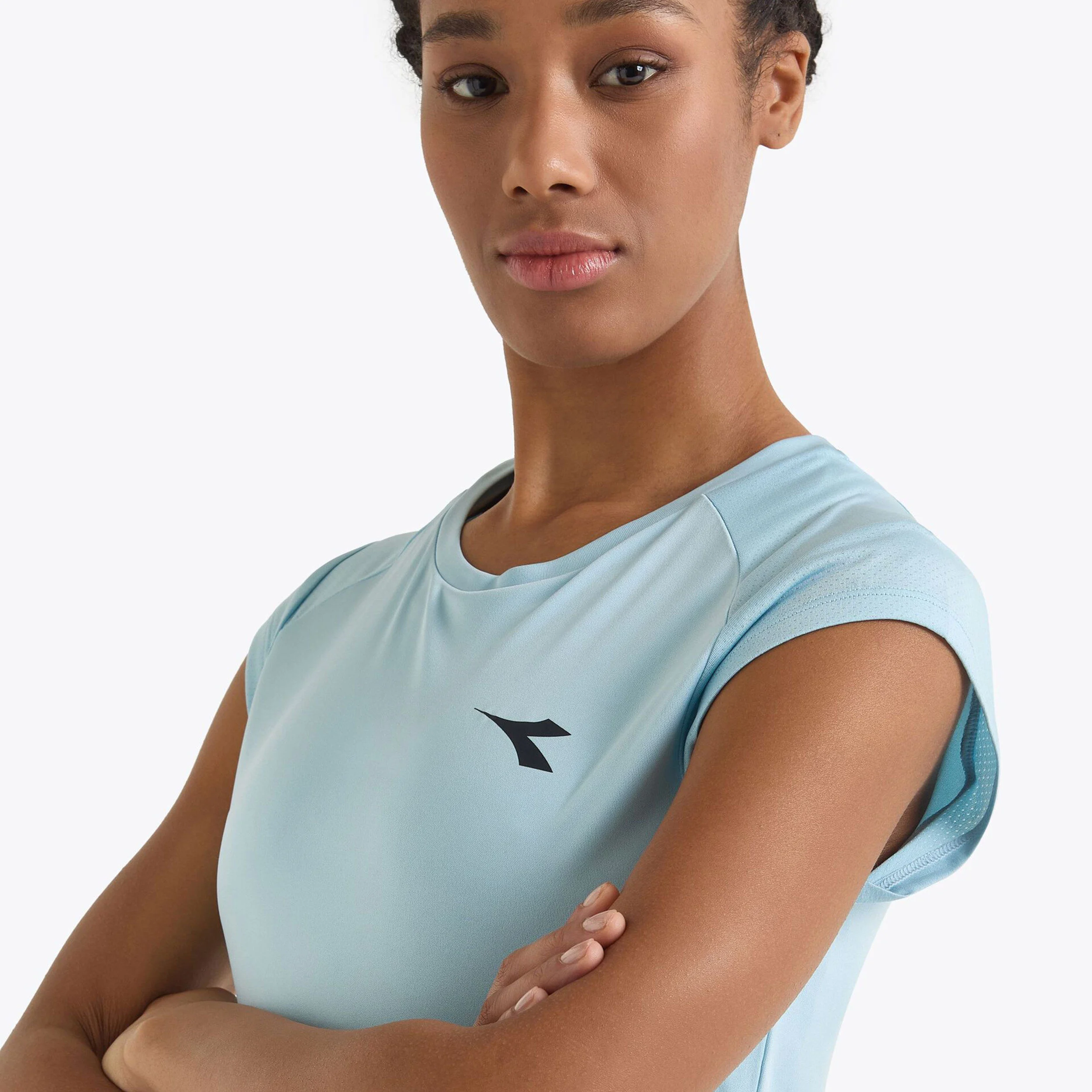 Diadora L. T-shirt Femmes - Bleu Clair