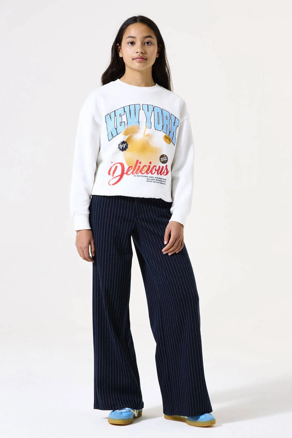 Garcia straight pantalon donkerblauw