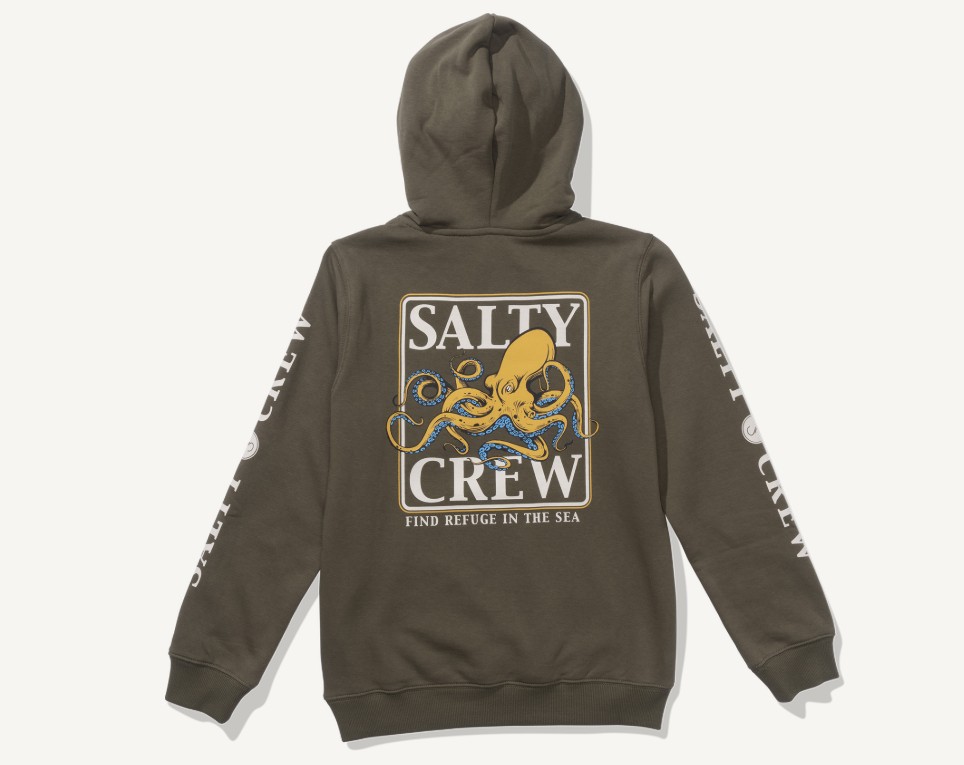 Salty Crew Ink Slinger Boys Fleece Black