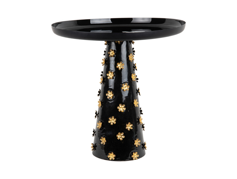 Side Table Golden Flowers