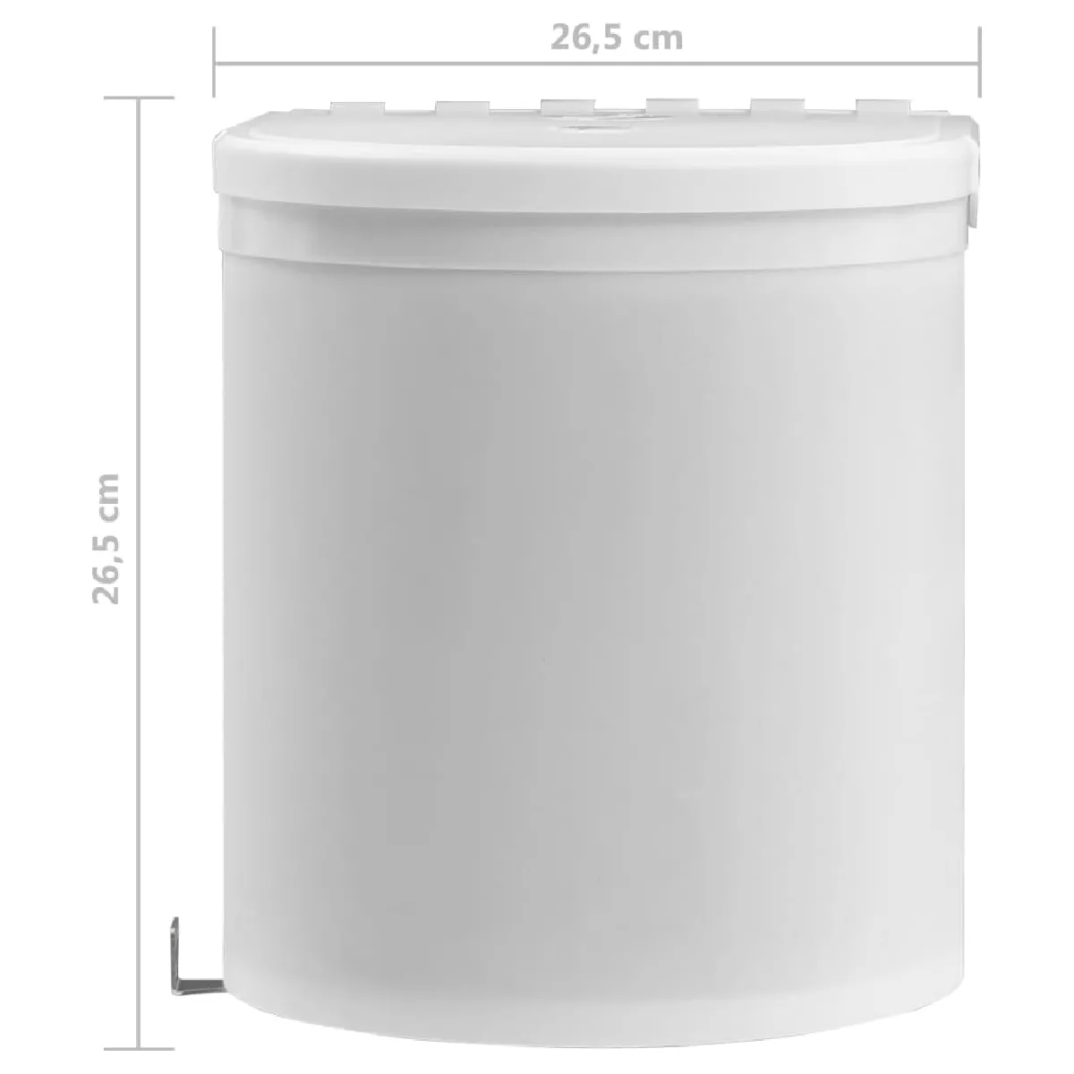 vidaXL Poubelle intégrée de cuisine - 8 L
