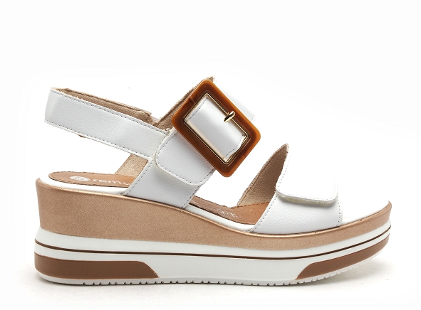 Remonte nu pieds talons femme d1p50 blanc