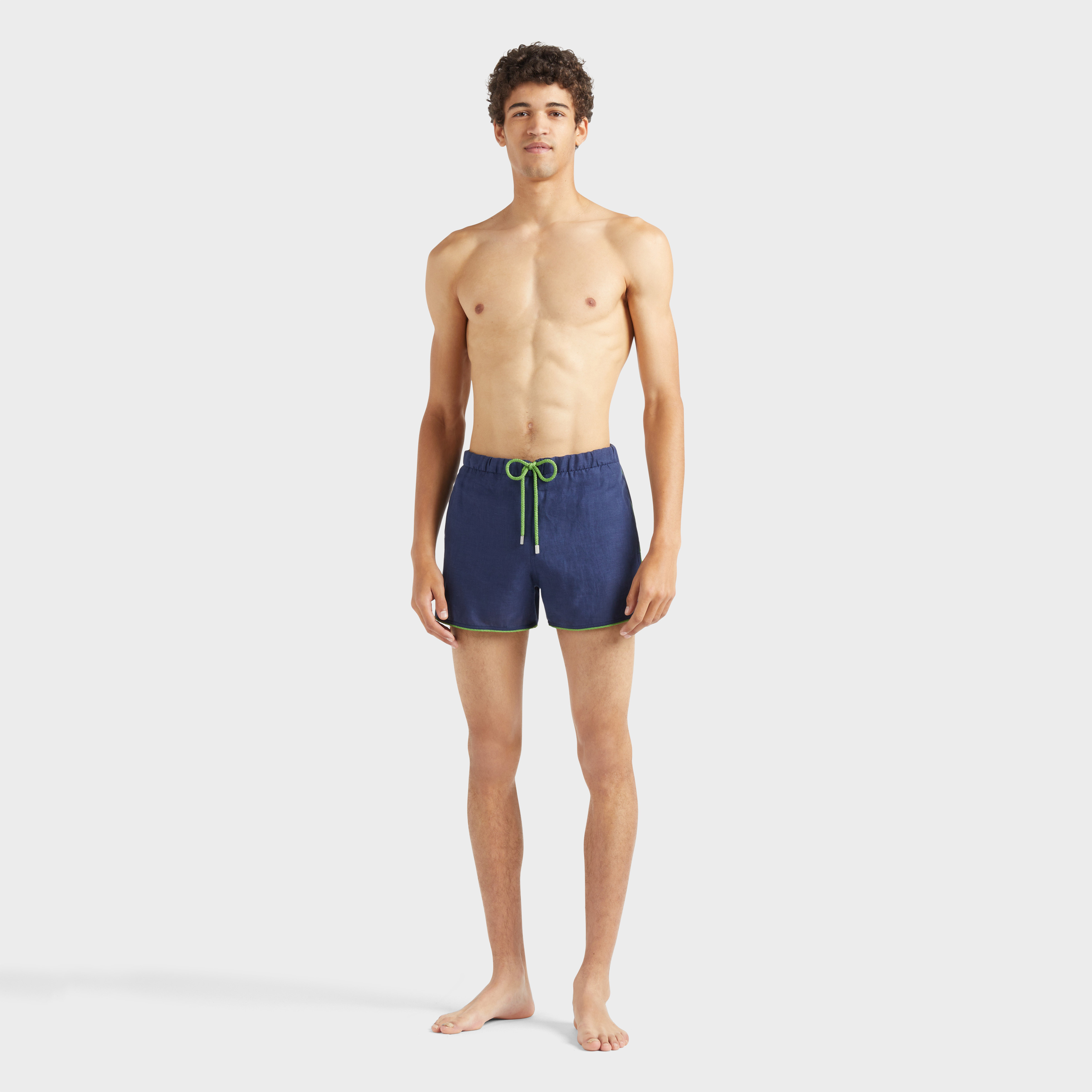 Maillot de bain en lin homme uni
