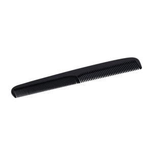 HERBA Frisierkamm handgesägt Acetat schwarz, 18 cm