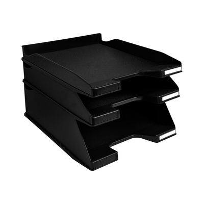 Exacompta COMBO MAXI - Corbeille à courrier noir