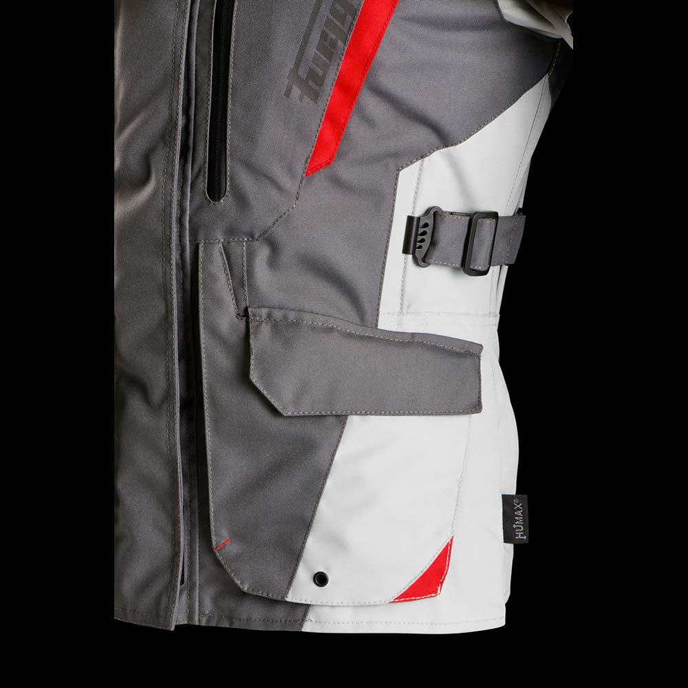 Furygan - Veste femme Apalaches Lady Evo Gris / Gris Clair / Rouge