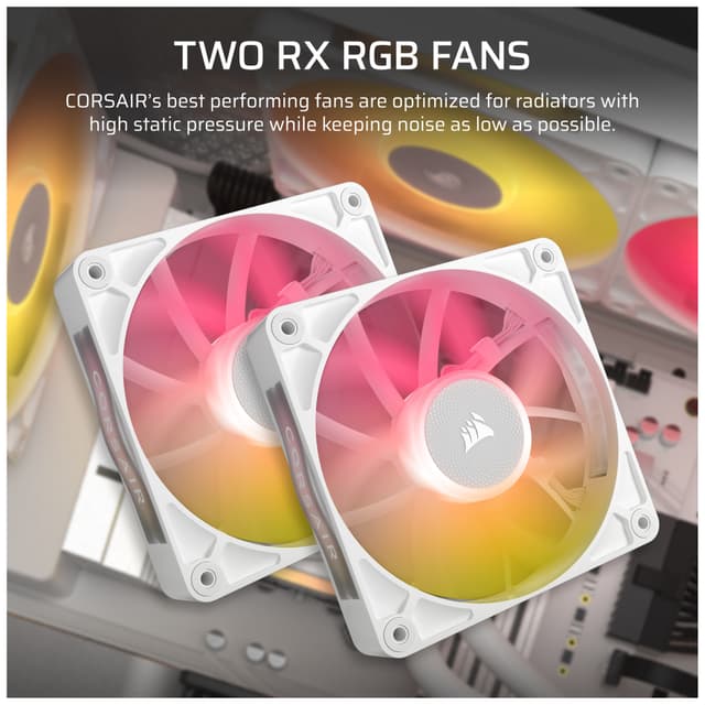 Corsair iCUE LINK TITAN 240mm RX RGB CPU-vandkøler (hvid)