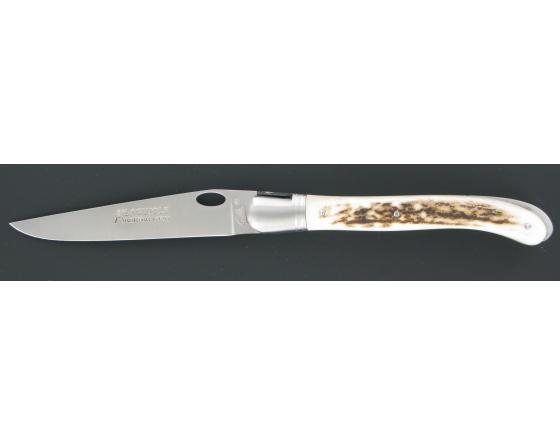 Laguiole Nature 1 Main Bois de Cerf Acier 14C28 Couteau de Poche - Laguiole par Fontenille Pataud
