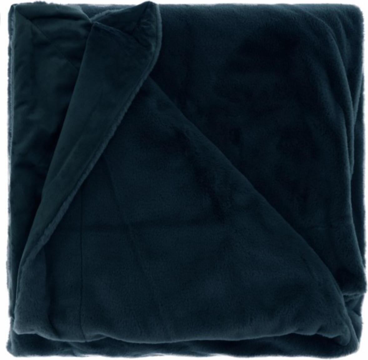 Unique Living plaid Klaas blauw 150 x 200 cm