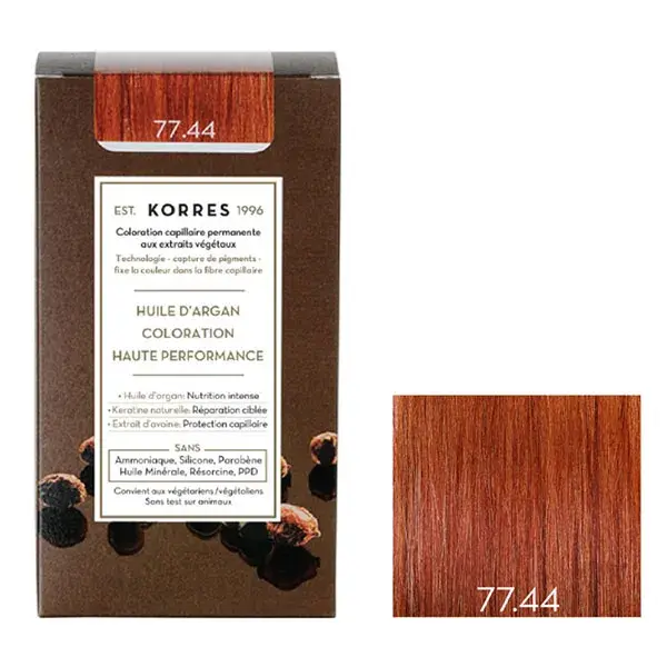 Korres Capillaire Coloration Permanente Blond Cuivré Intense 77.44