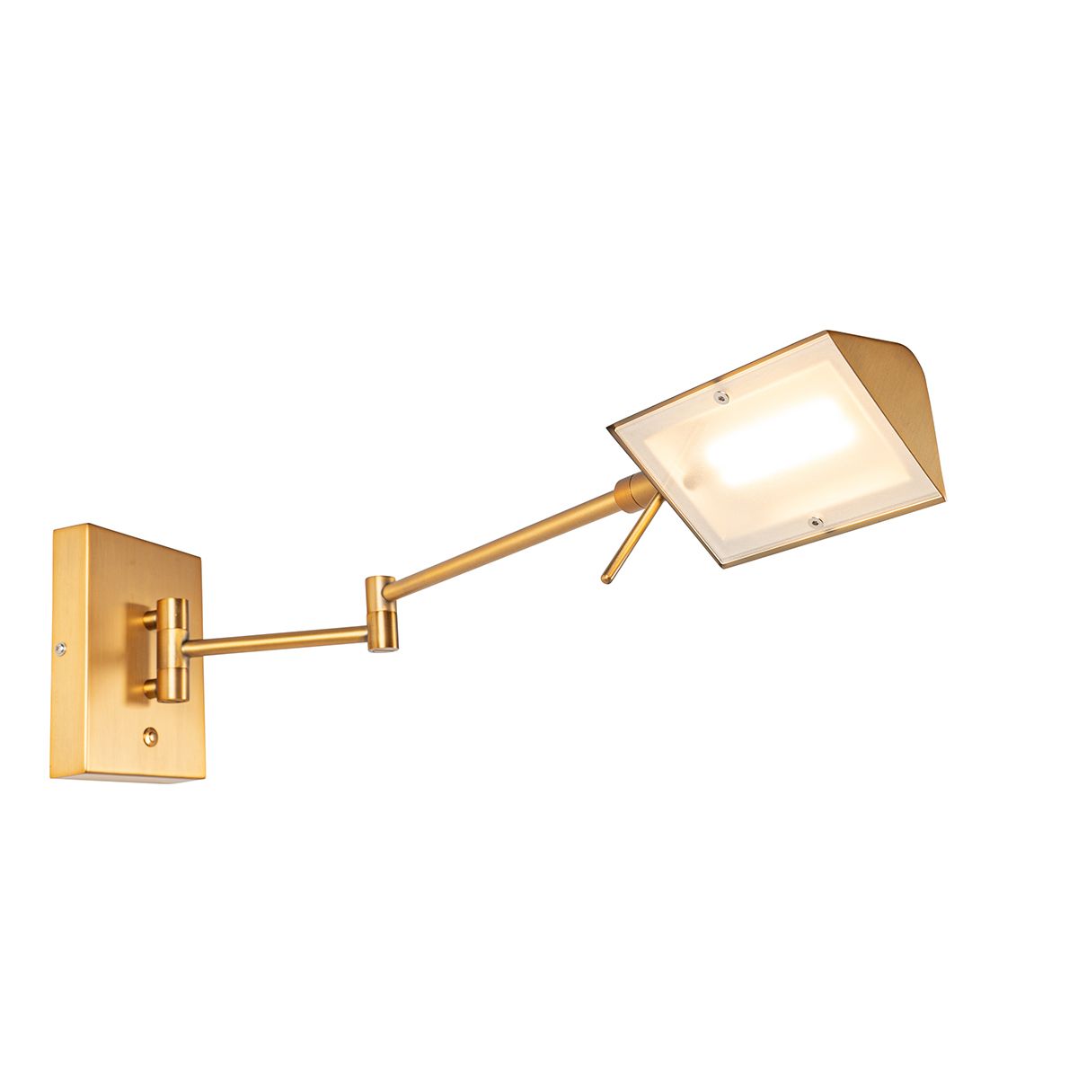 Design wandlamp brons incl. LED dimbaar - Notia