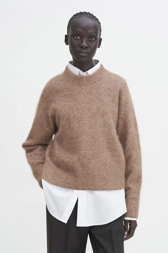 Filippa K Fluffy Sweater Dark beige