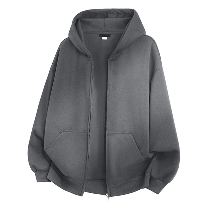 Kimeya - Effen hoodie met rits