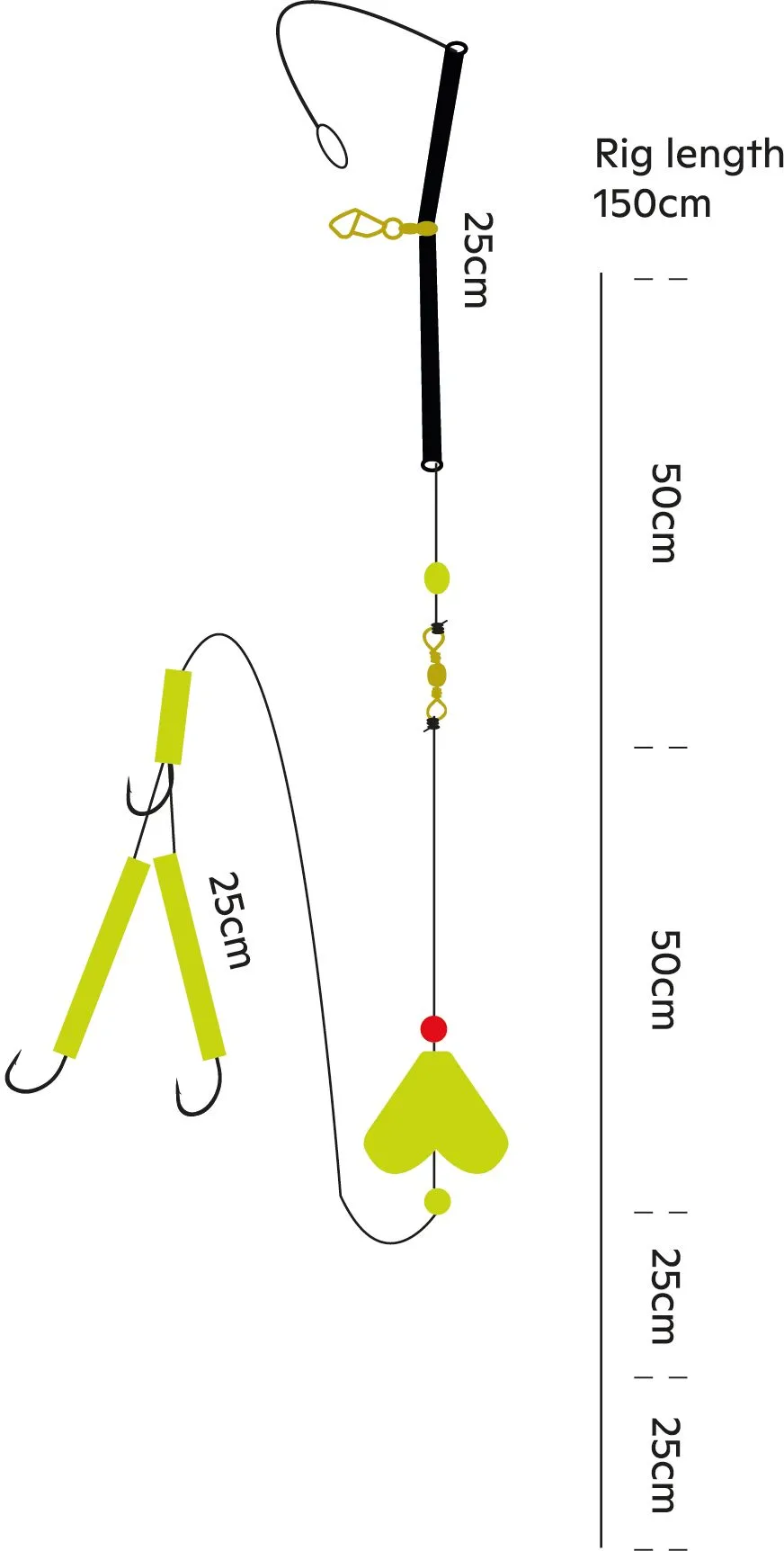Kinetic Kinetic Sabiki Halibut Glider #10/0-#5/0