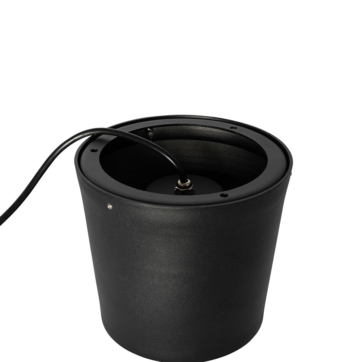Moderne tuinspot zwart rond IP65 AR111 - Lennard