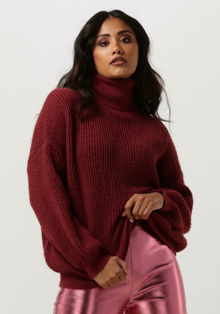 YDENCE bordeaux ydence coltrui knitted sweater karlijn