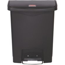 Collecteur à pédale Slim Jim, 30 litres, blanc